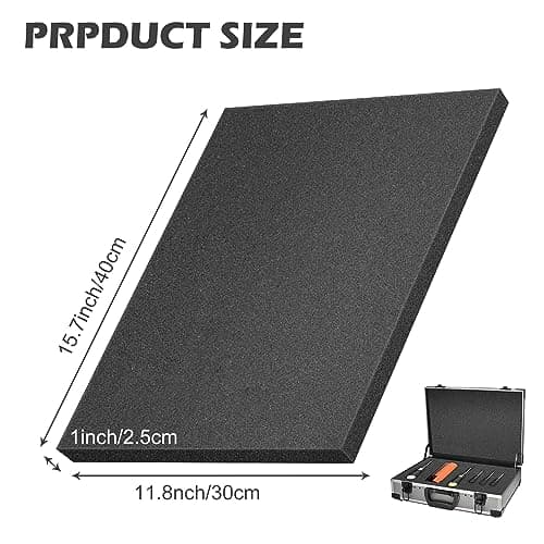 DECOHS 6 PCS Polyurethane Foam Sheets for_toolbox, Camera Cases & Crafts