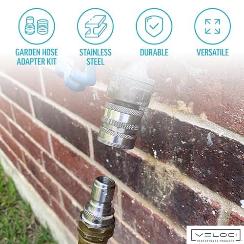 MTM Hydro Pressure Washer Adapter Set, 4 Piece 3/4" Quick Connect Kit