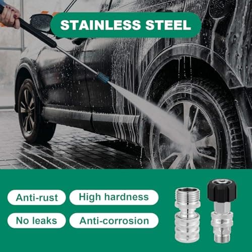 2025 Upgraded M22 Swivel 14mm to 3/8 Quick Connect Pressure Washer Kit
