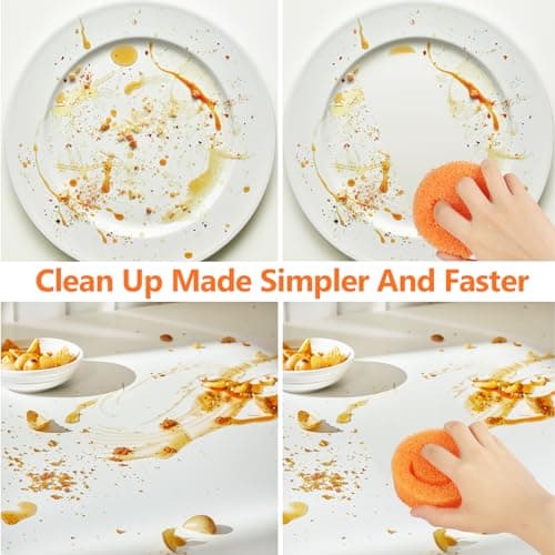 Scratch-Free Multipurpose Dish Sponges for Kitchen & Bathroom - BPA Free & Polymer Foam