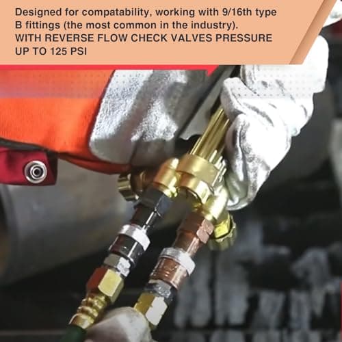 Oxy Acetylene Quick Connect Fittings | Cutting Torch Coupler Set