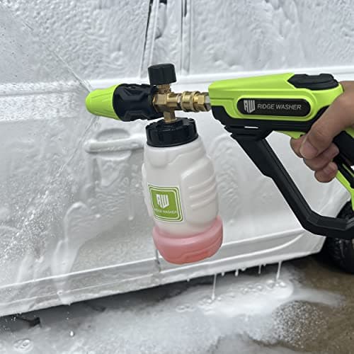 RIDGE WASHER Pressure Washer Gun with Foam Cannon Kit, 1 Liter