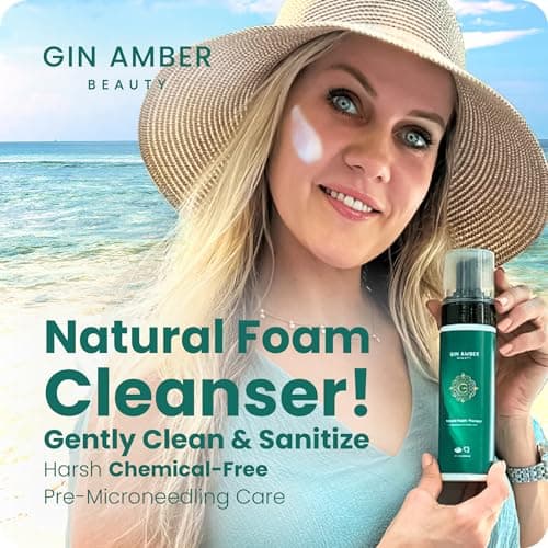Gin Amber Beauty Natural Foaming Face Wash for All Skin Types - Gentle Cleanser for Daily Use - (6 Fl oz - 180 ml)
Gin Amber Beauty Natural Foaming Face Wash – Face Cleanser with Skin Care Benefits for Men & Women - (6 Fl oz - 180 ml)
Gin Amber Beaut