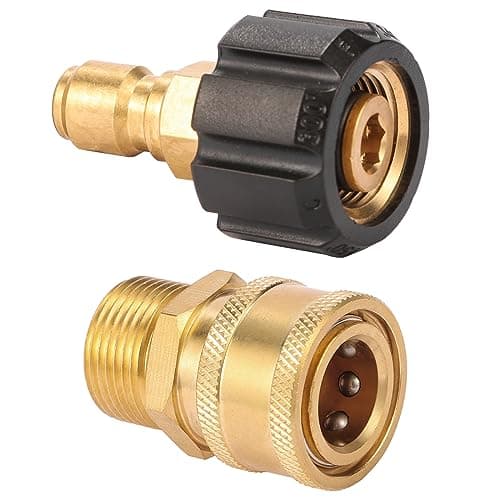 Quick Connect Fittings M22 14mm to 3/8 Inch, 2 Pieces