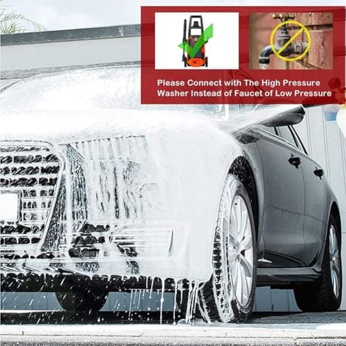 Daily Use Pressure Washer Foam Cannon Dual Connector
| Pressure Washer Gun Accessories Car Cleaning Wash Kit
| 5 Power Washer Sprayer Nozzles for Foam Cannon