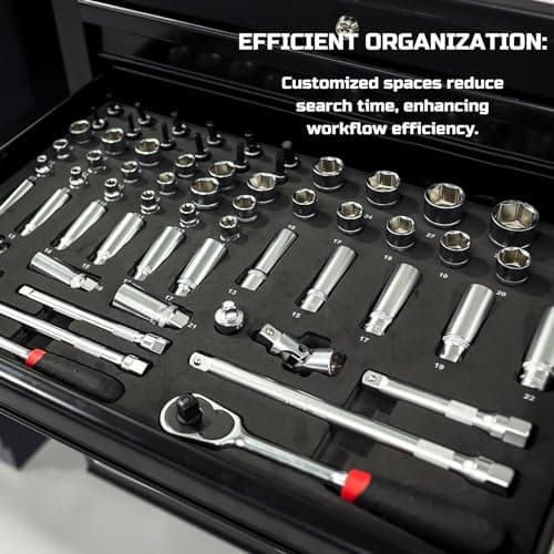 Kaizen Organizers 3Pack 22x18x2 inch Tool Box Foam Inserts for Cases
| Polyethylene Storage Sheets for Toolbox Hard Case, 3Pack 22x18x2 inch
| Tool Shadow Insert for Case, 3Pack 22x18x2 inch Foam Sheets by Kaizen Organizer