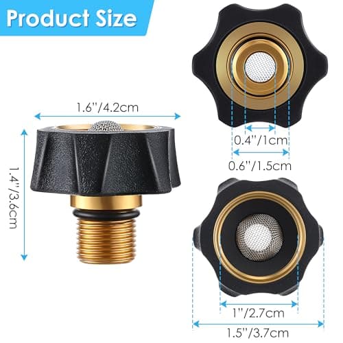 Simpson 1 Pack 3/4" Female to 3/8" Male Hose Adapter for Pressure Washer (Compatible with 7112362)