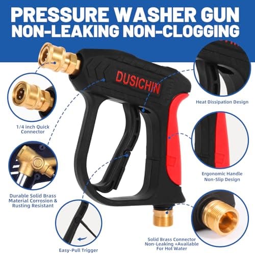 DUSICHIN DUS-022 3000 PSI High Pressure Washer Gun Black
