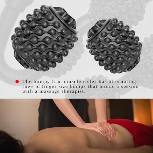 Muscle Roller for Calves, Legs, Arms, Tennis Elbow - Foam Roller Deep Massage Tool