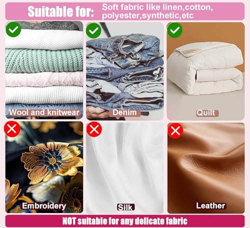 Stitchy Gun for Quick Clothing Fixes, Pink Includes 5 Needles & 2000 Fasteners
