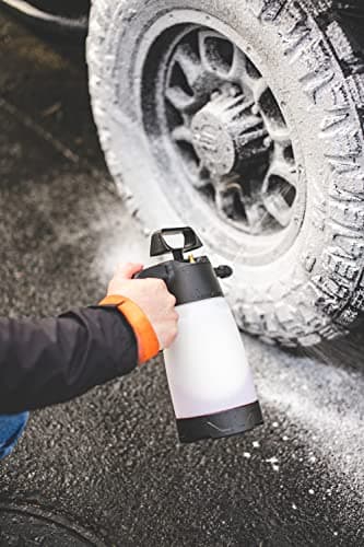 Goizper Group iK Sprayers Foam Pro 2+ Pump Spray Foamer for Professional Car Wash & Detailing - Dry/Wet Foam, Pressure Release Safety Valve, 1.25 Liters PVC Hoses