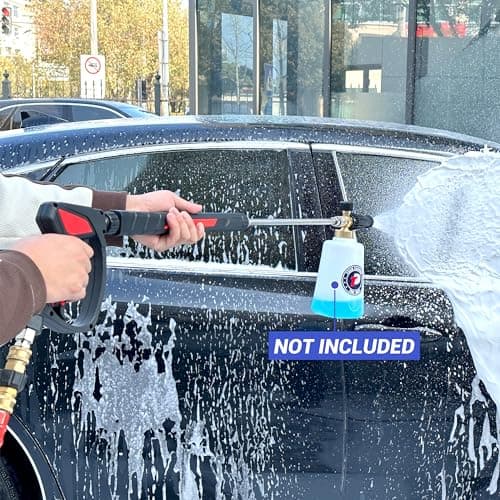 Tool Daily Pressure Washer Gun with Quick Connect, Foam Cannon & 3 Extension Wands, 16 Inch