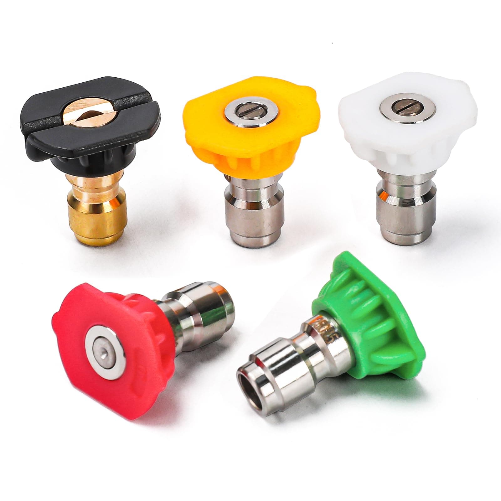 High-Pressure Washer Nozzle Tips Set, 4000 PSI, Quick Connect