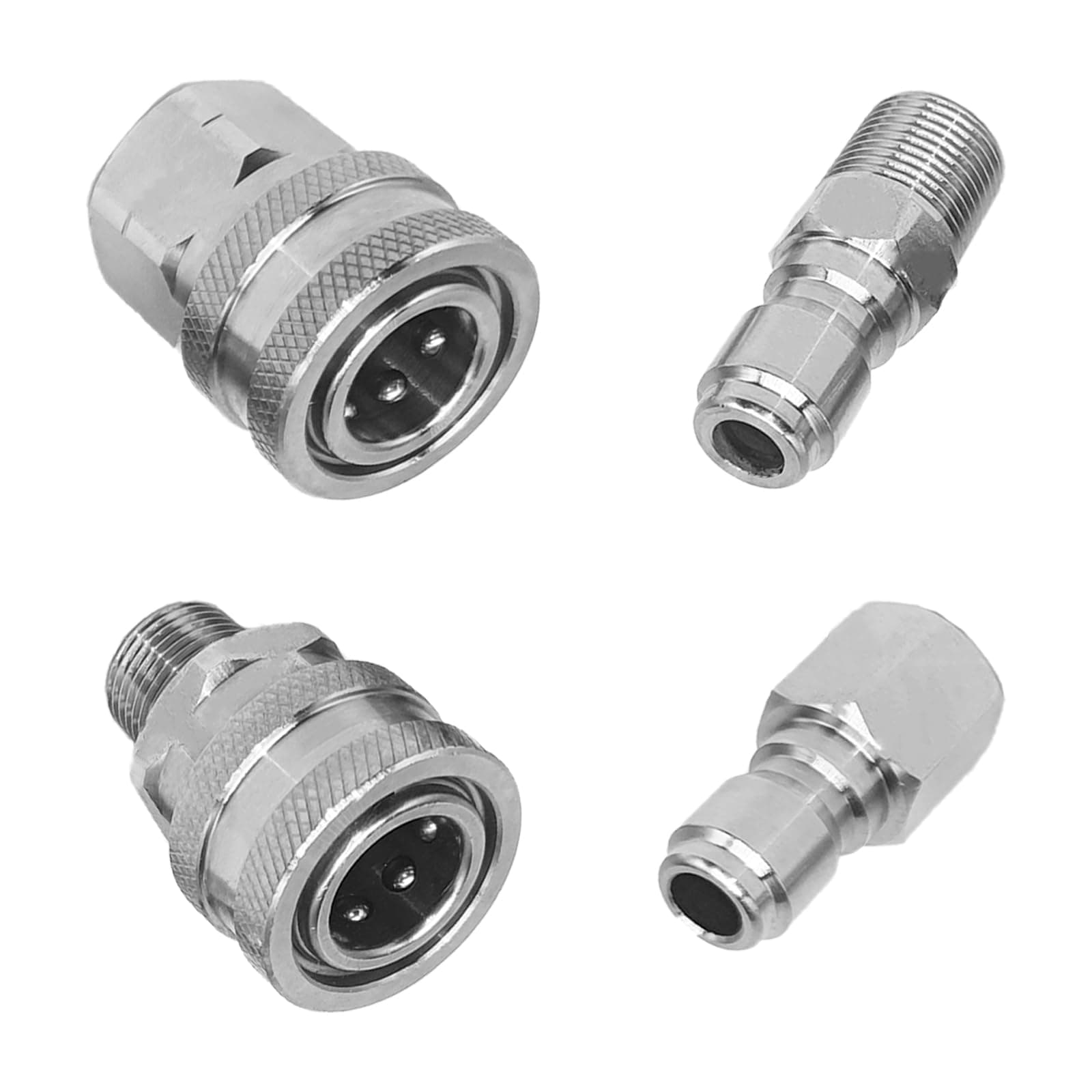 3/8 Quick Connect Stainless Steel Pressure Washer Fitting Set