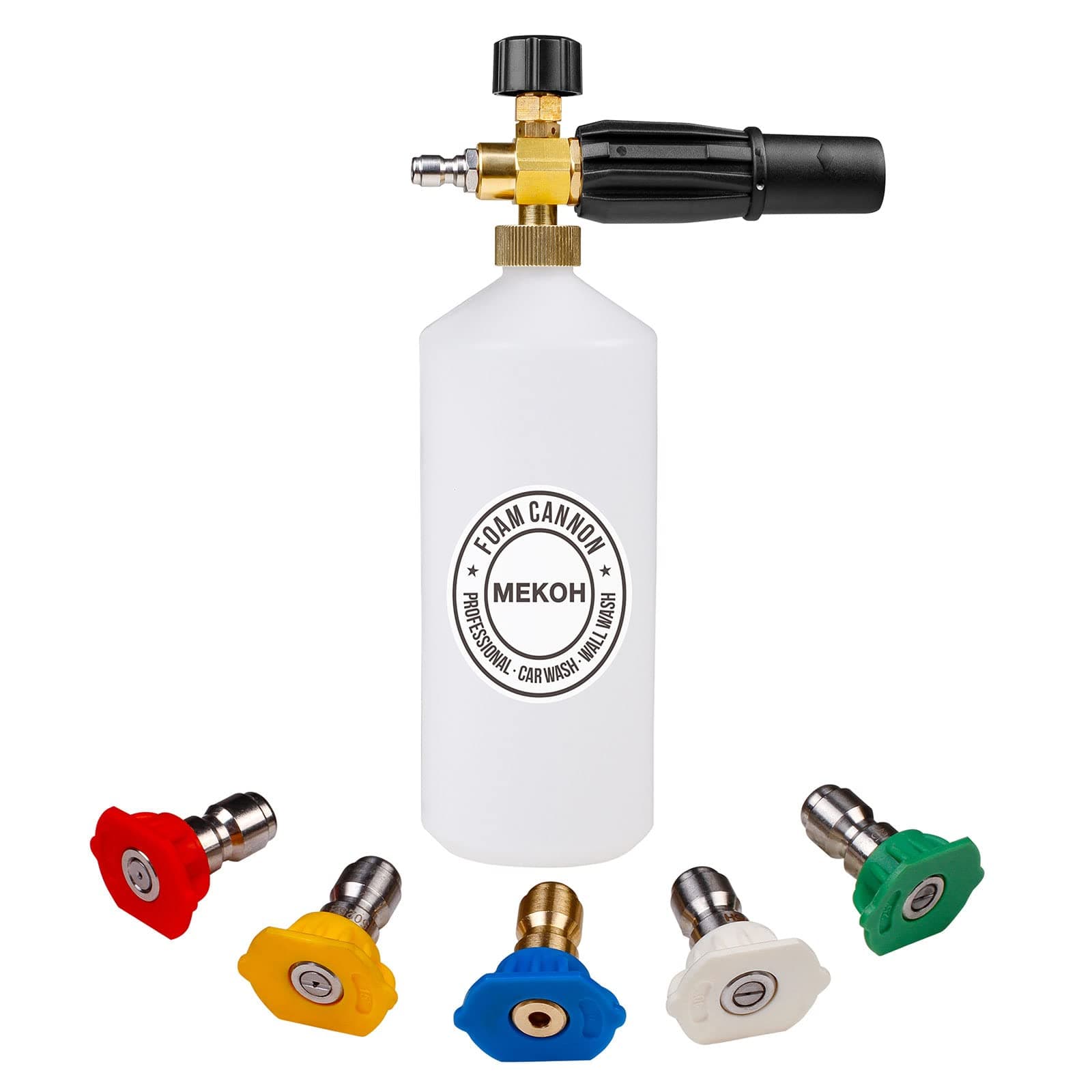 1 Liter Adjustable Foam Cannon Snow Foam Lance with 1/4" Quick Connector for Car Wash Detailing Cleaning
1 Liter Adjustable Foam Cannon Snow Foam Lance with 1/4" Quick Connector for High Pressure Washers
1 Liter Adjustable Foam Cannon Snow Foam Lance