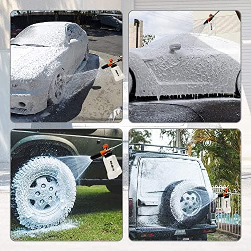 Selkie Pressure Washer Foam Cannon with 4350PSI 1/4" Quick Connect LANCE