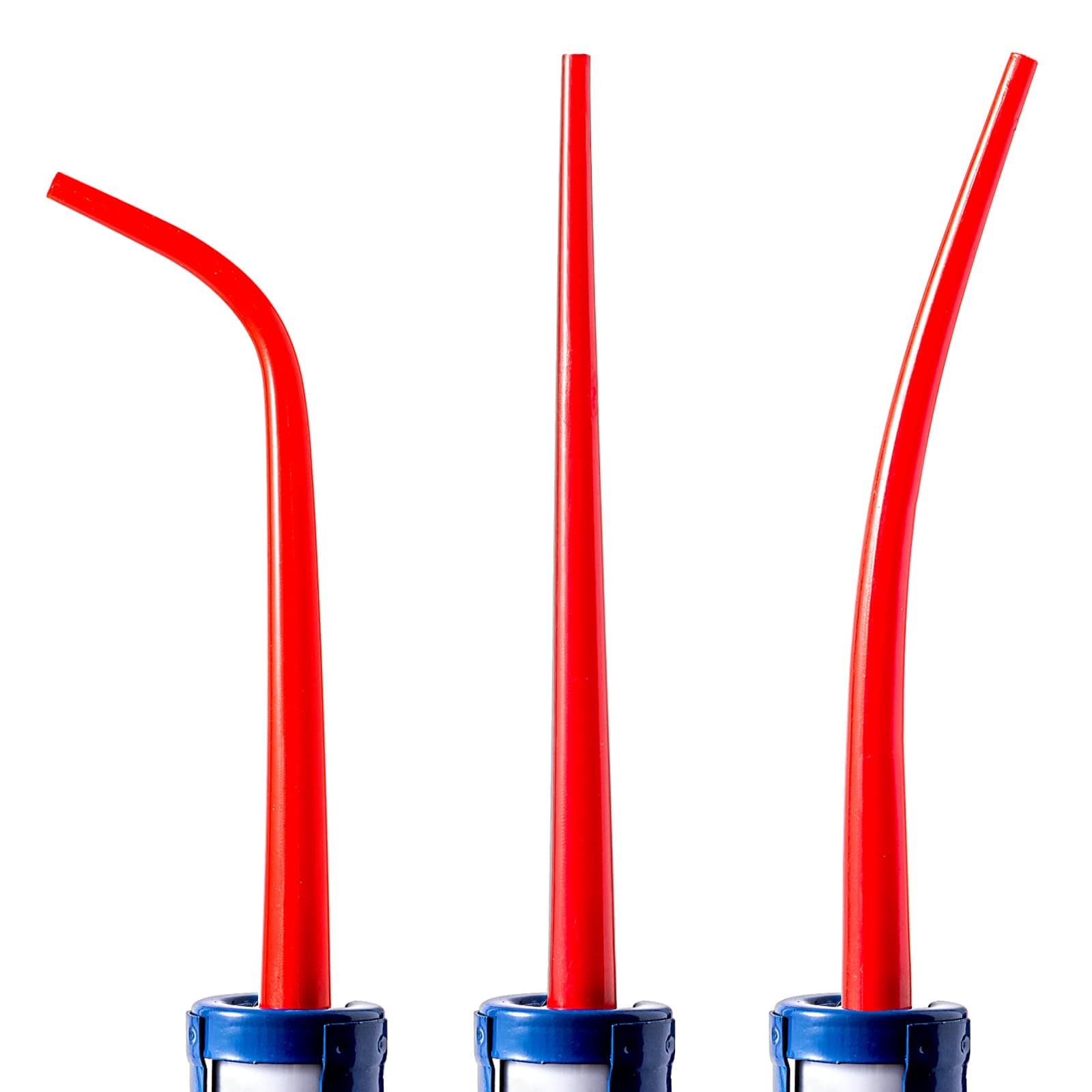 Extra Long 3-Pack Caulking Gun Extension Tips & Nozzles