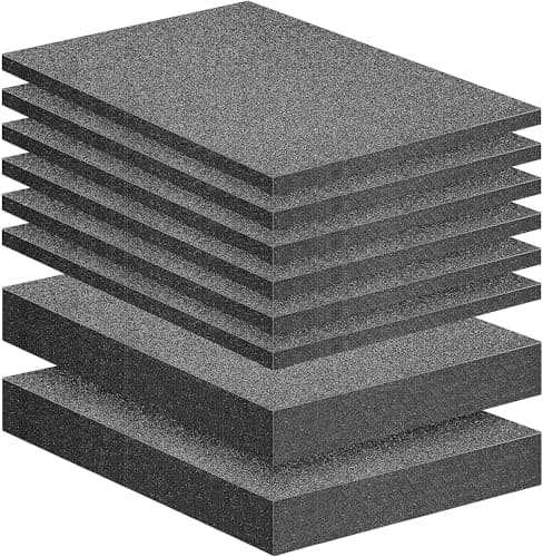 DECOHS 8 Pcs Polyurethane Foam Sheets for Cases, Packing Pads
