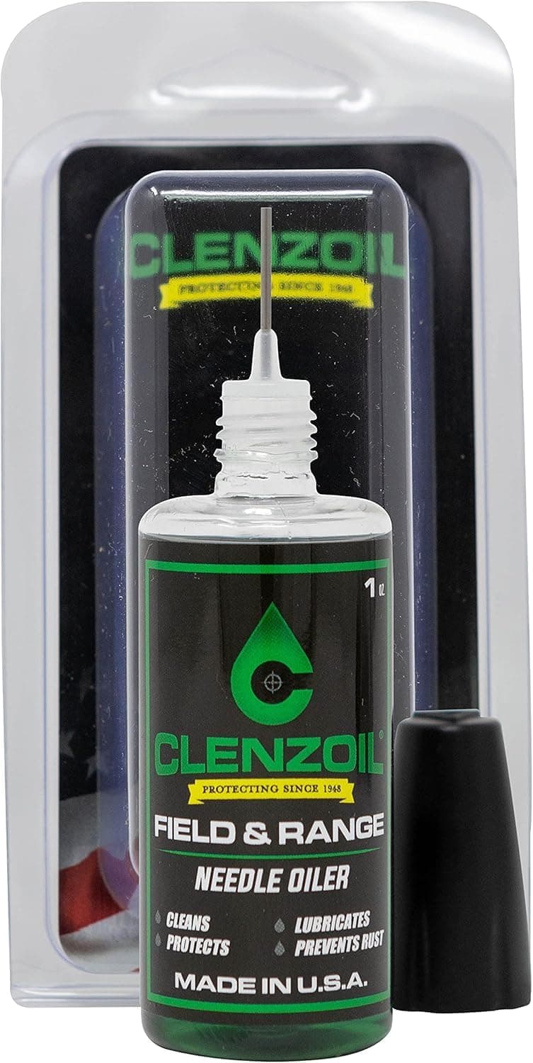 Clenzoil Field & Range Gun Cleaner & Lubricant 1oz Bottle + Precision Needle Oiler