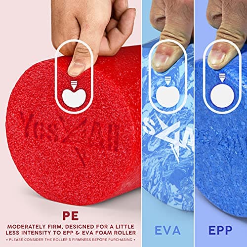 Soft-Density Half/Round PE Foam Rollers for Muscle Massage, Yoga & Physical Therapy