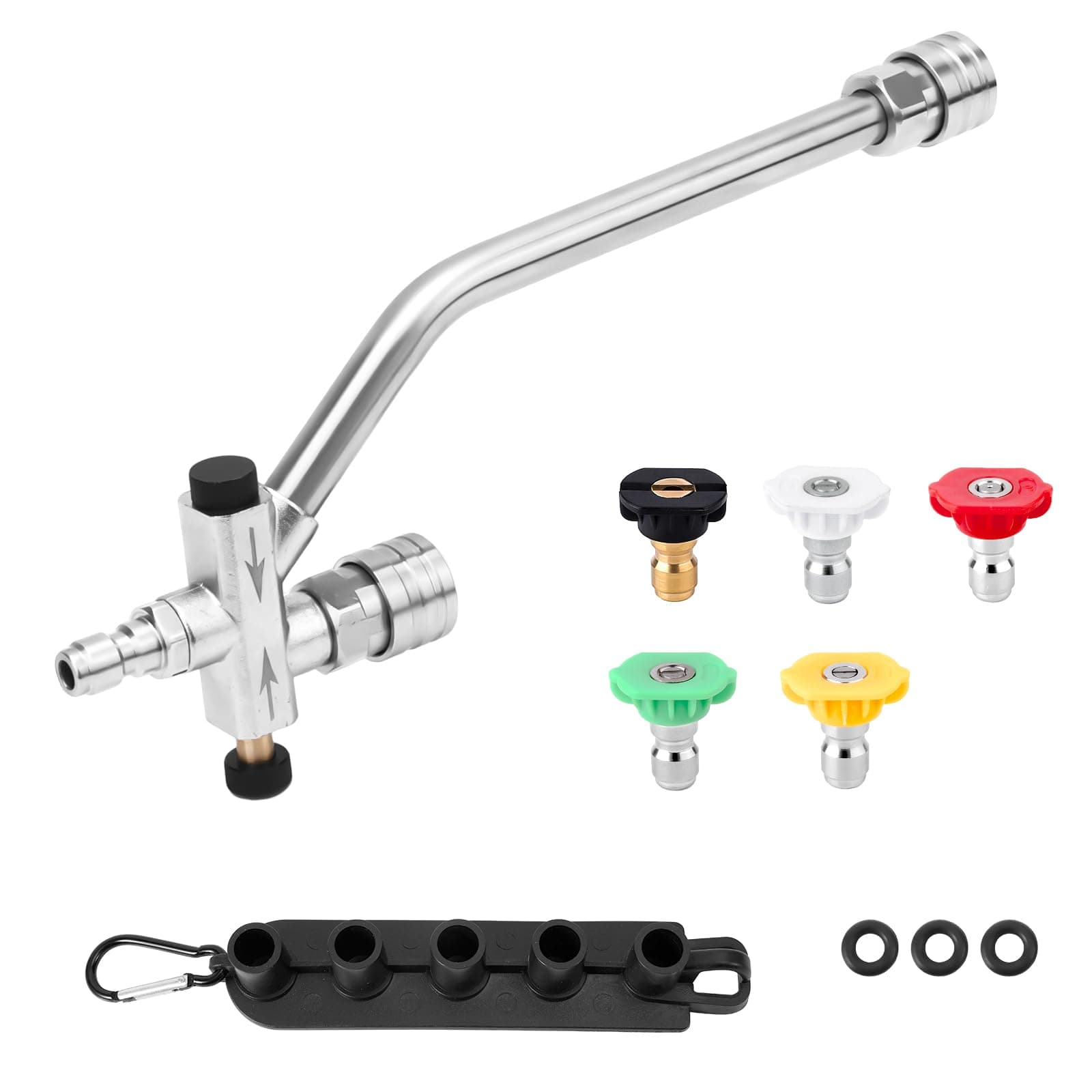 Dual Quick Connect Foam Cannon Nozzle for Pressure Washer with Car Soap Wand