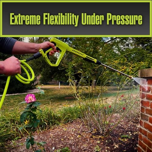 ZillaGreen Flexzilla Pressure Washer Hose, 50 ft., M22 Fittings - HFZPW3450M-E