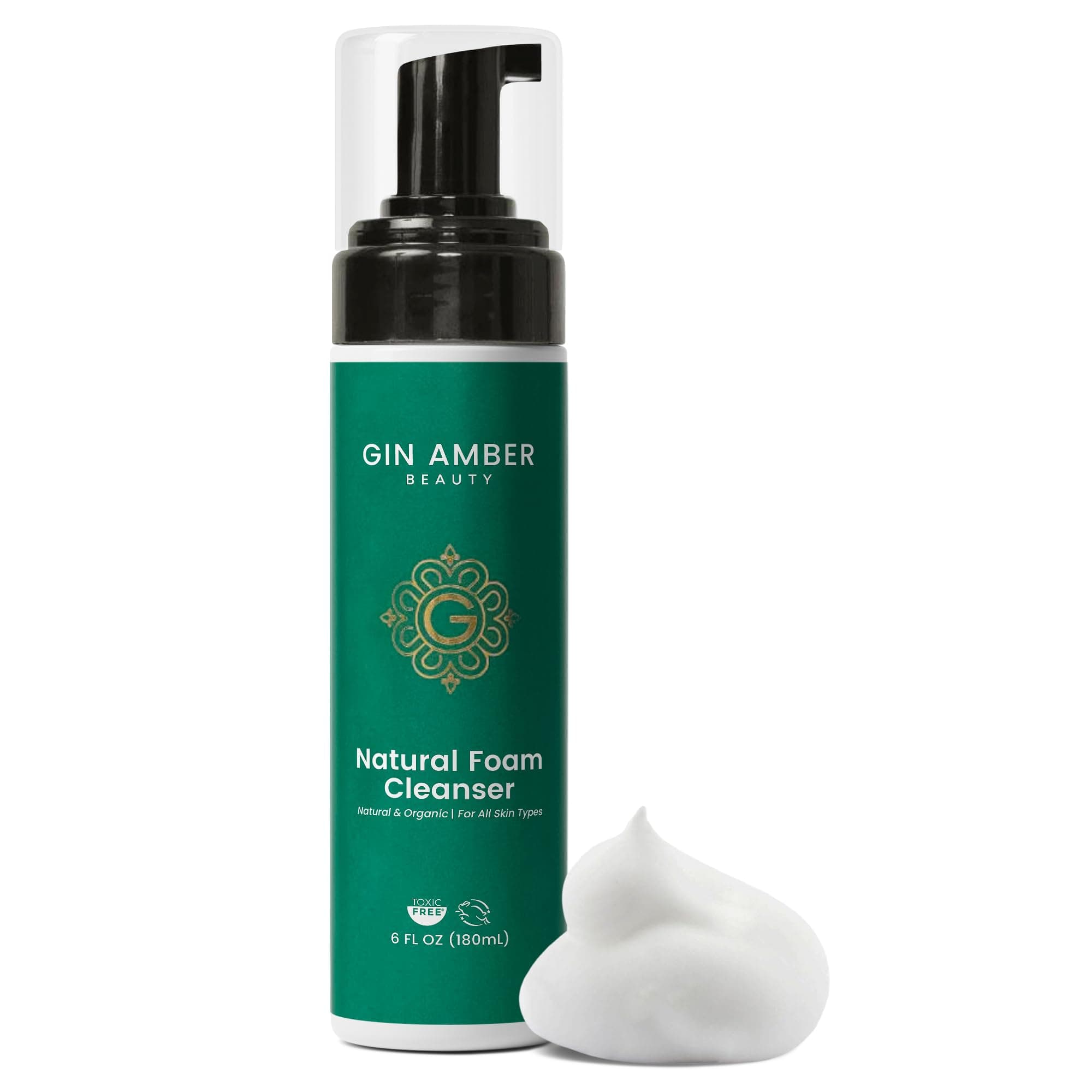 Gin Amber Beauty Natural Foaming Face Wash for All Skin Types - Gentle Cleanser for Daily Use - (6 Fl oz - 180 ml)
Gin Amber Beauty Natural Foaming Face Wash – Face Cleanser with Skin Care Benefits for Men & Women - (6 Fl oz - 180 ml)
Gin Amber Beaut