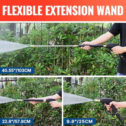 YAMATIC 4000 PSI Pressure Washer Gun with 5 Nozzles, M22 Fittings, Replacement for Ryobi, Karcher, Greenworks, Craftsman
