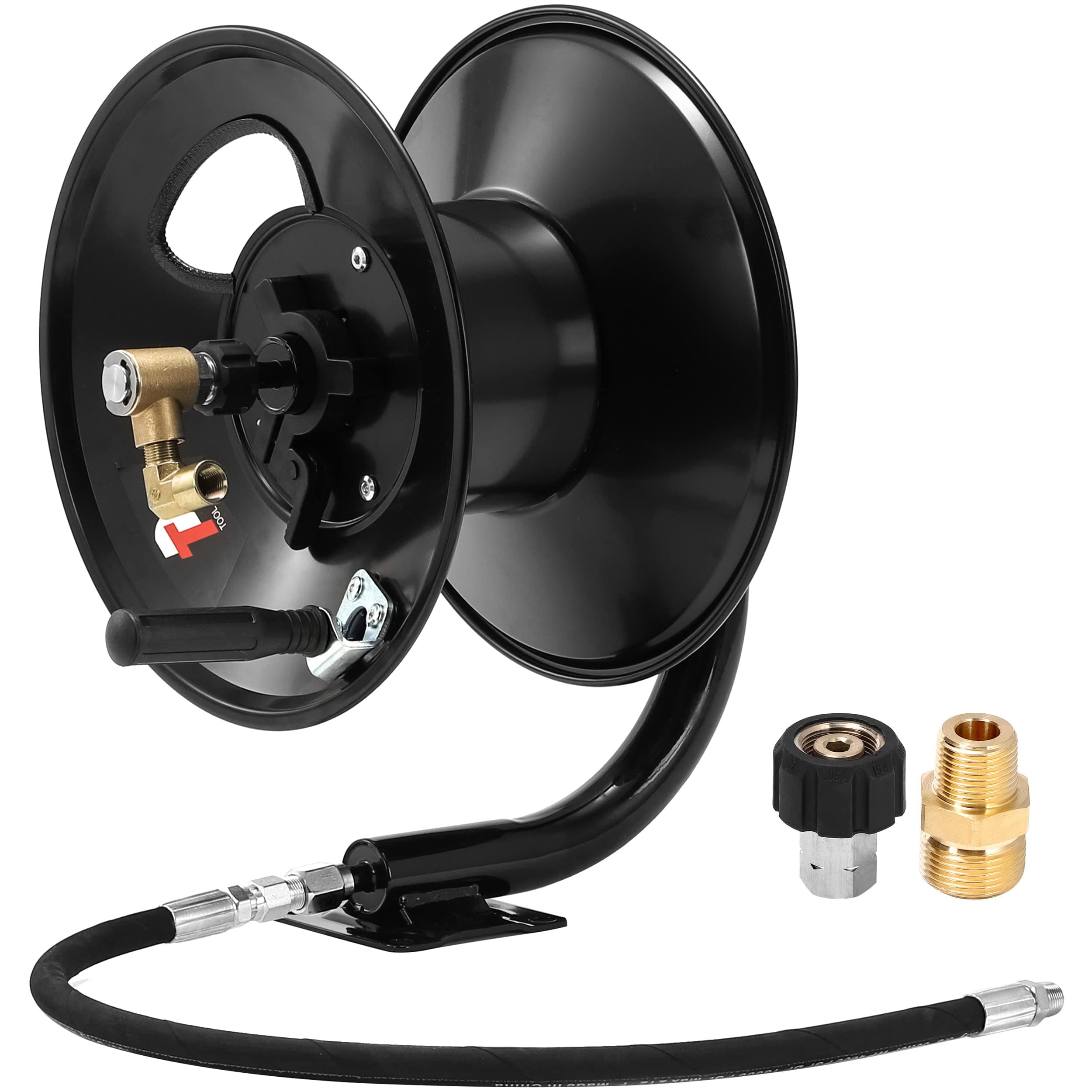 Pressure Washer Hose Reel for Power Washer, 100 FT Steel