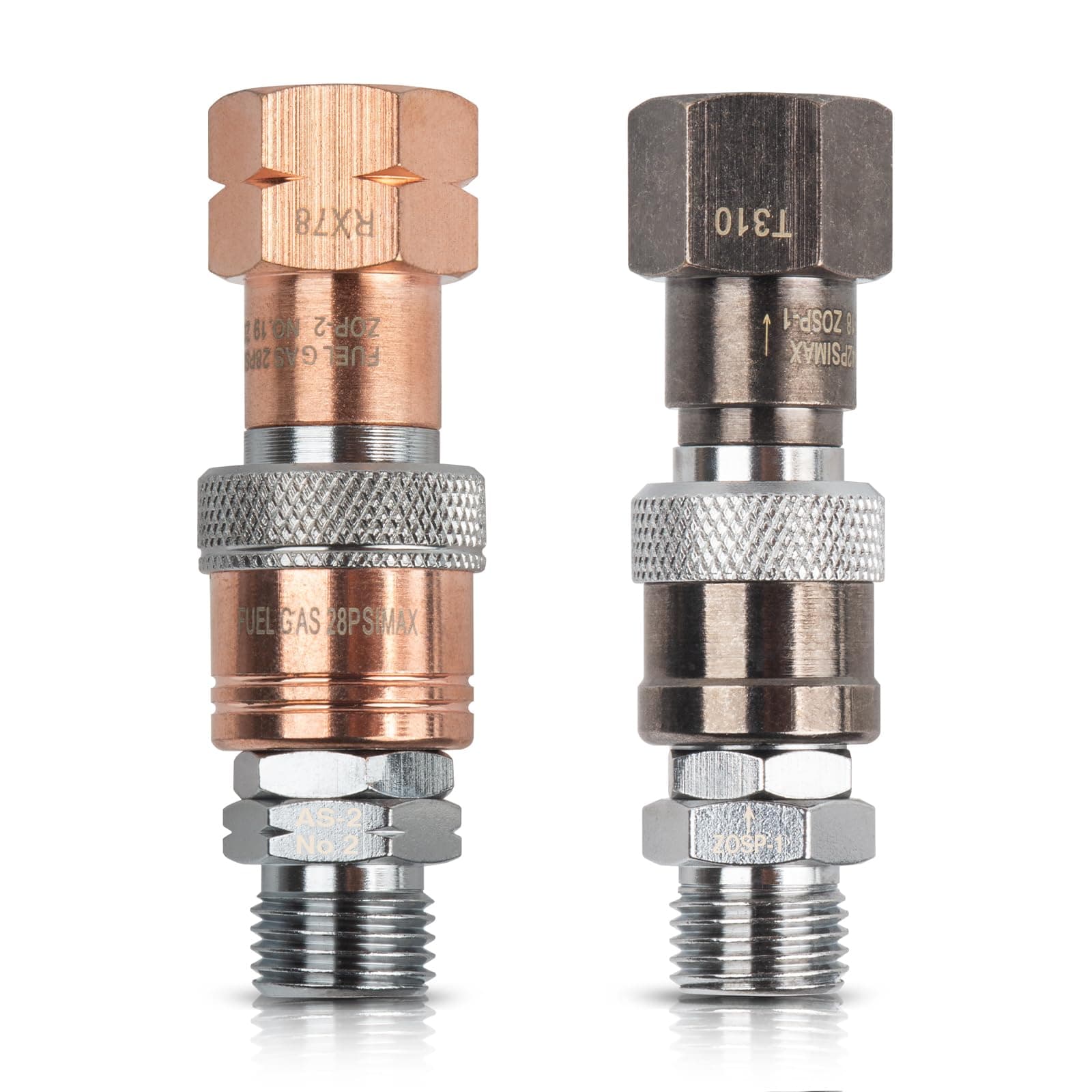 Oxy Acetylene Quick Connect Fittings | Cutting Torch Coupler Set