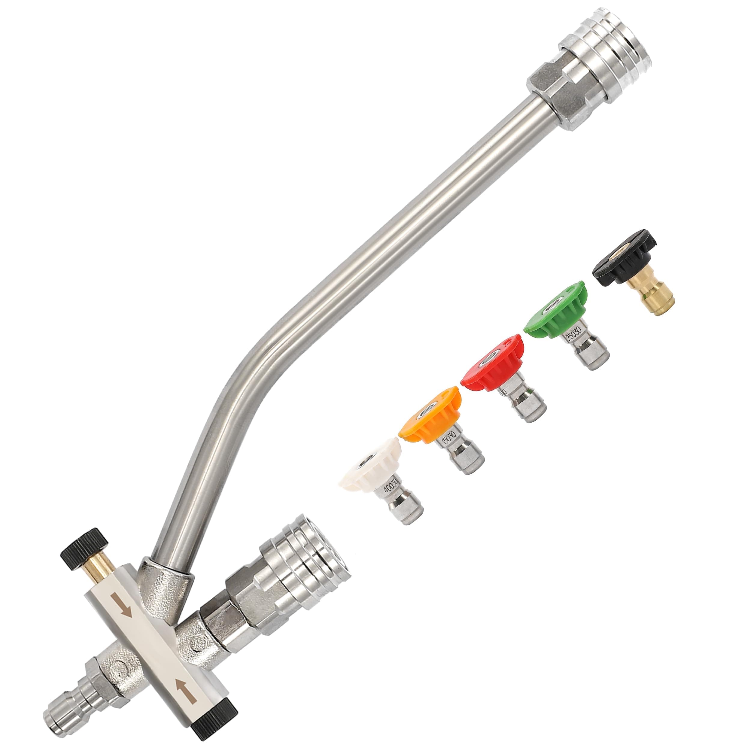 Foam Cannon Dual-Connector Accessory, Pressure Washer Double Tip Attachment