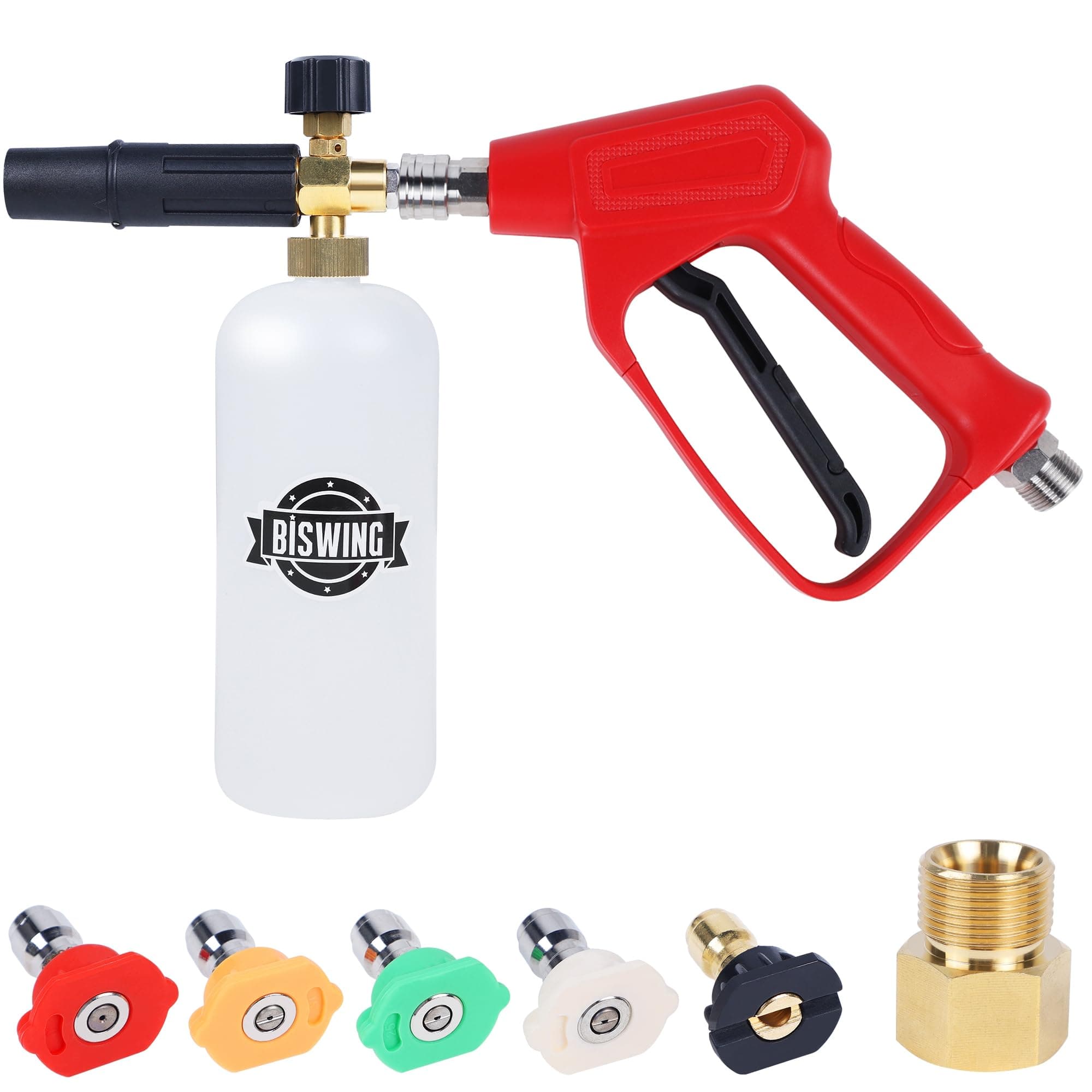Biswing 4000 PSI Pressure Washer Gun with Foam Cannon