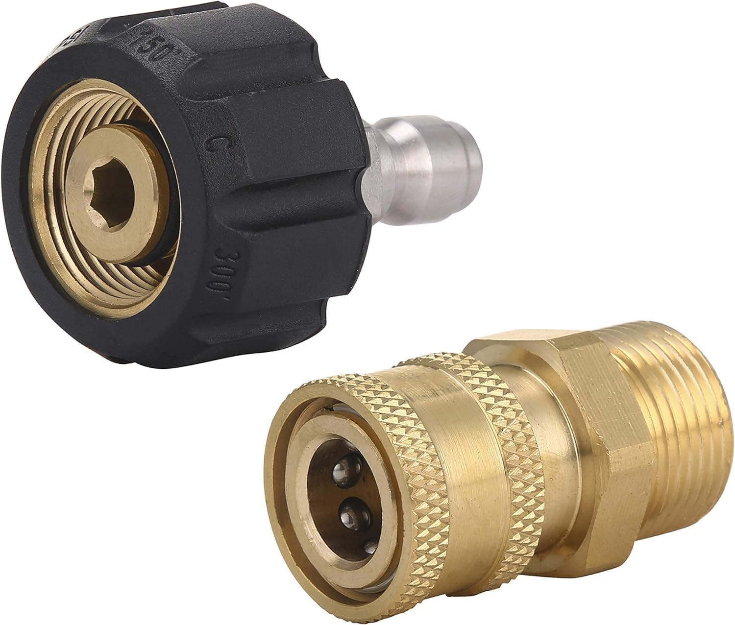 M MINGLE Pressure Washer Adapter Set: Quick Connect Gun to Wand M22