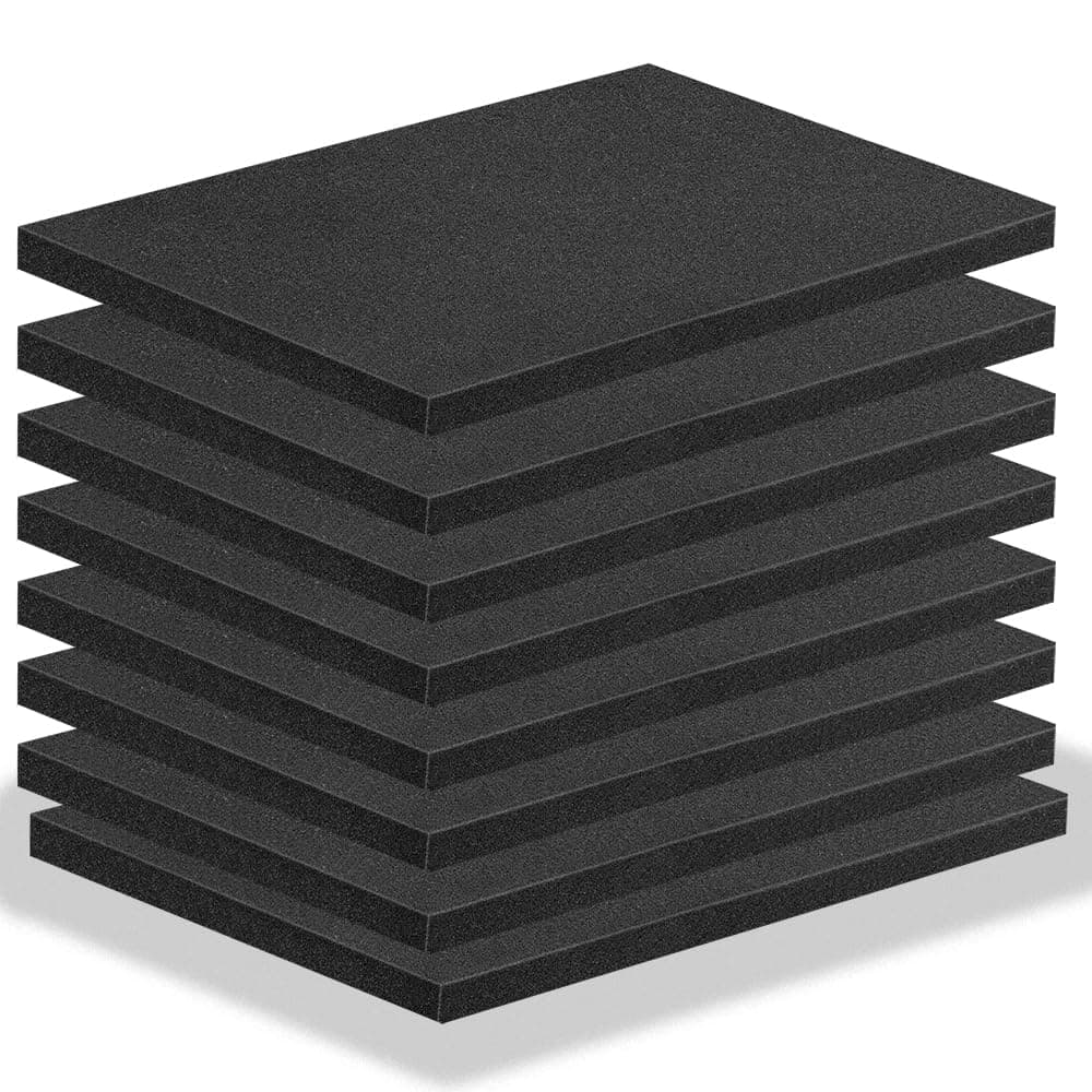 16 x 12 x 1 Inch Polyurethane Foam Board Cuttable Insert for Tool, Camera, and Craft Storage (8)