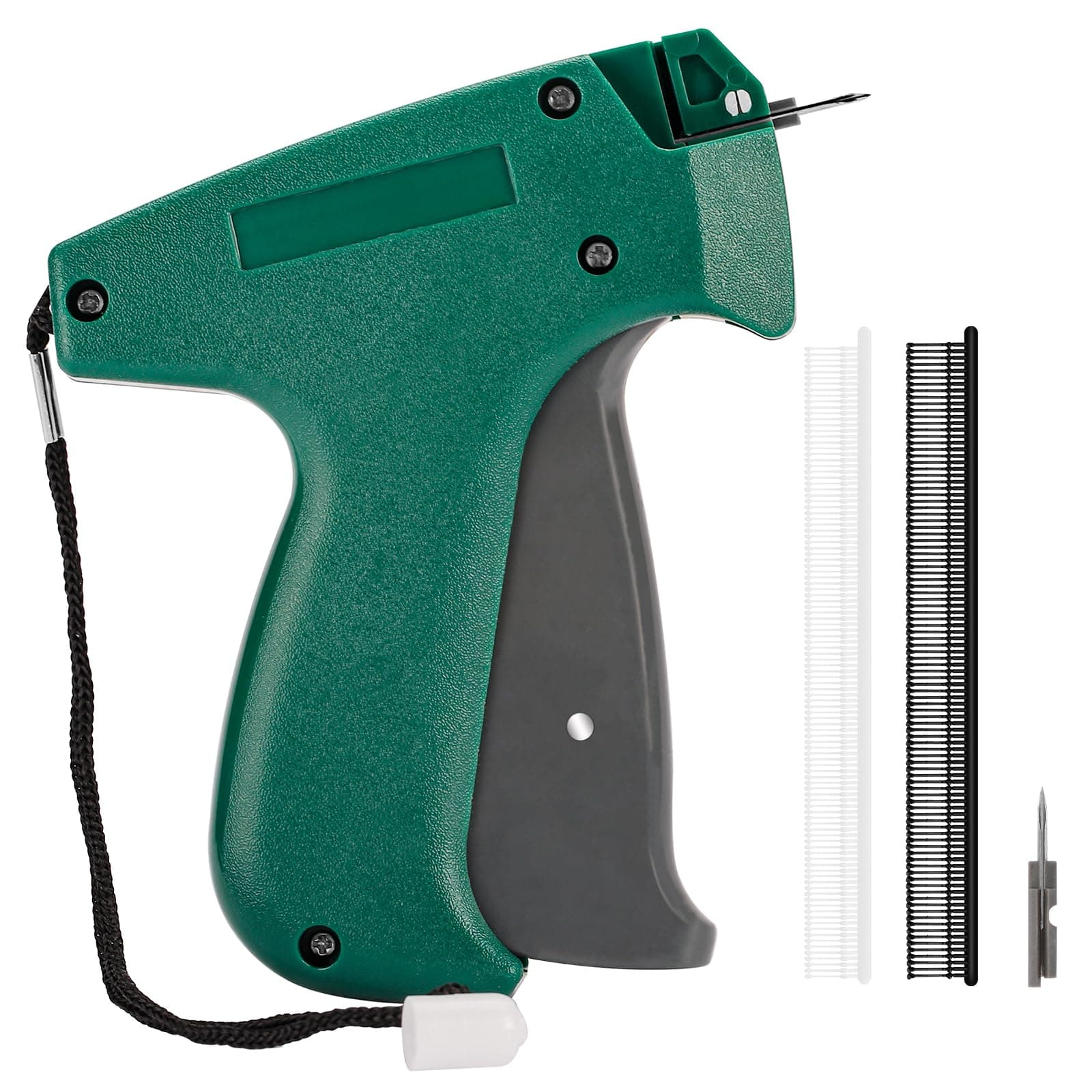 Quick Clothing Fixer Needle Gun, 1 Needle 1500 Black & White Fasteners