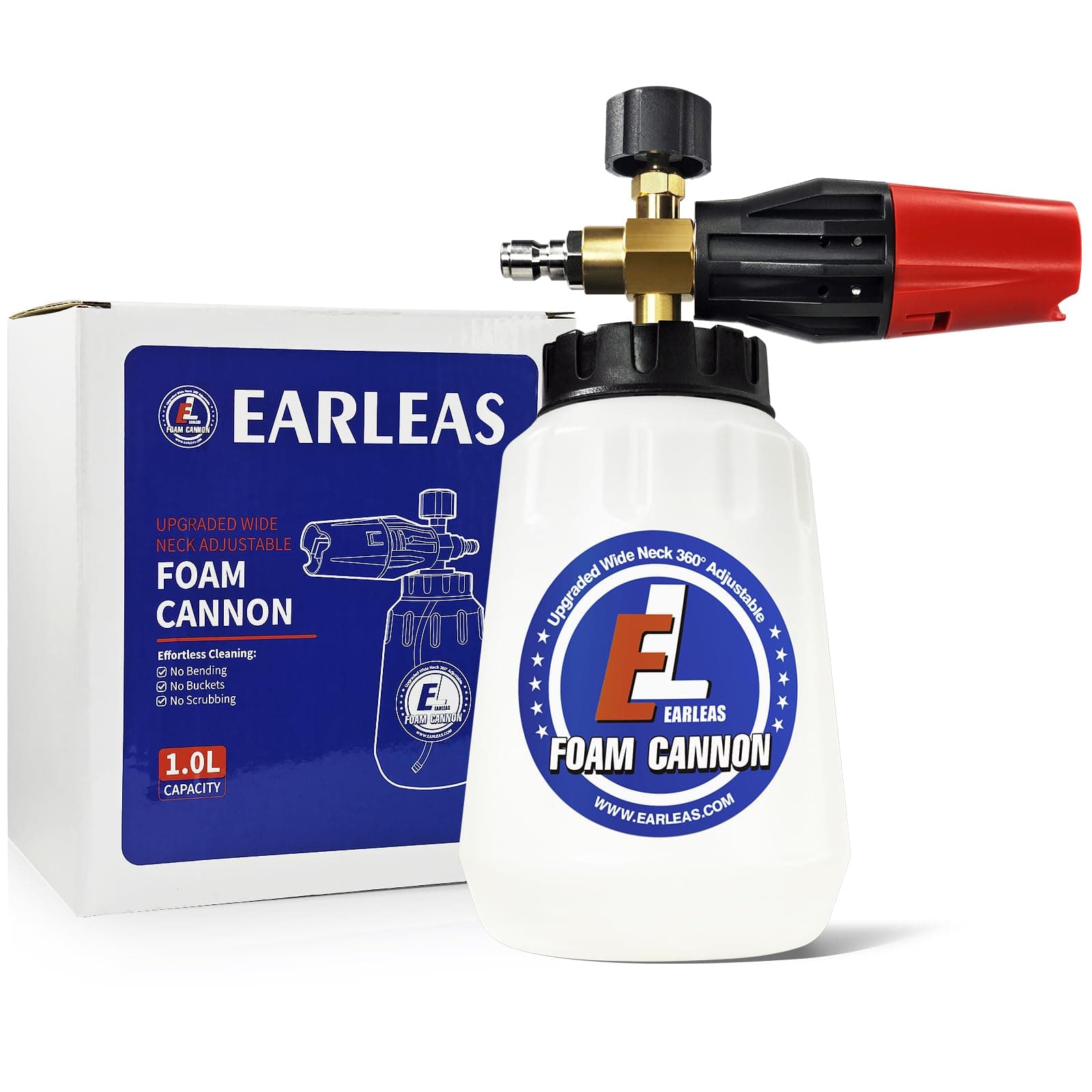 Professional Snow Foam Lance for Pressure Washer 1 Liter Bottle 1/4 Inch Quick Connector Car Glass Wall Cleaning
| Pressure Washer Snow Foam Lance 1 Liter Bottle 1/4 Inch Quick Connector Ideal for Car and Exterior Surface Cleaning
| 1/4 Inch Quick C