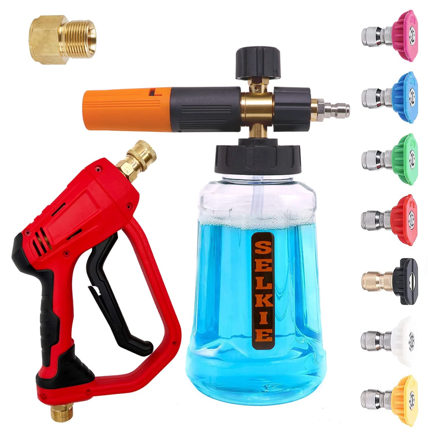 Selkie 5000PSI Pressure Washer Gun with Snow Foam Lance