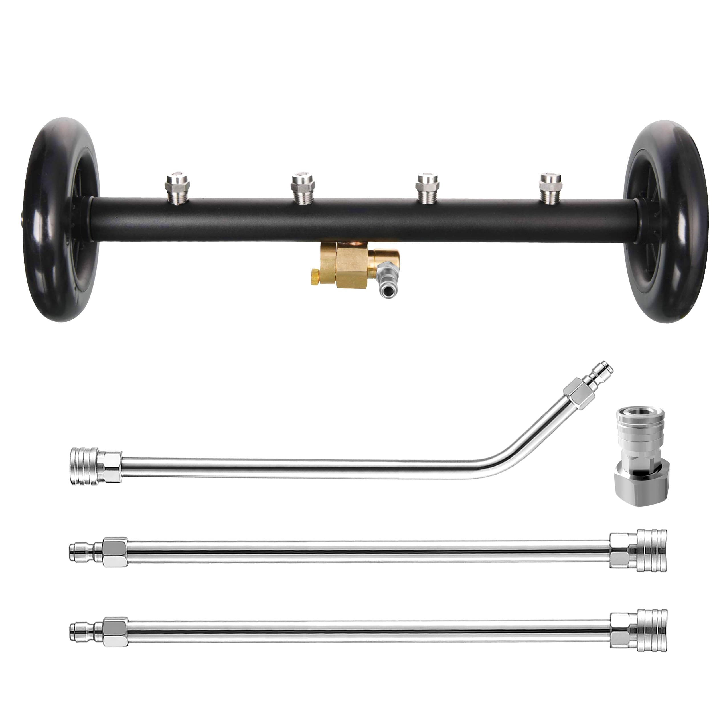 16-Inch Dual-Function Pressure Washer Attachment for Undercarriage Cleaning