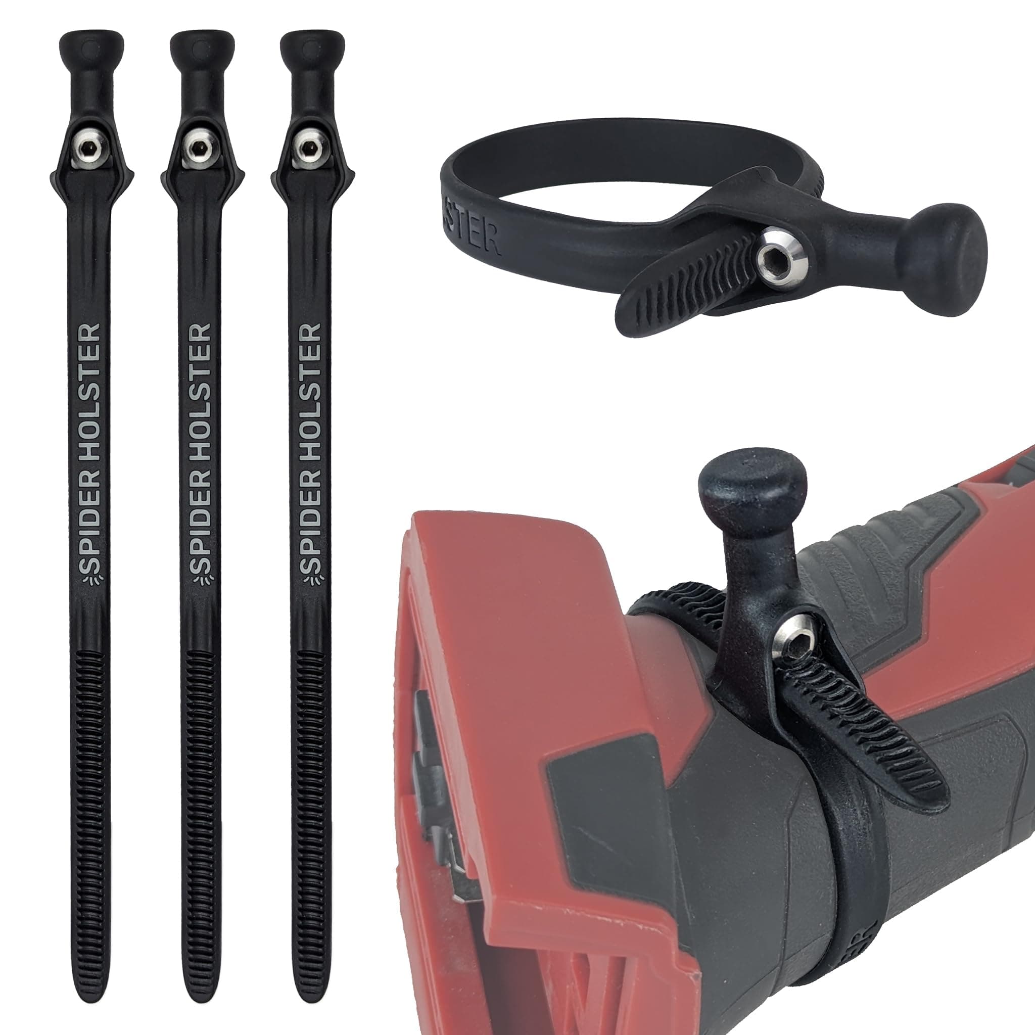 Ergonomic Tool Grips - 3-Pack - Universal Add-on for Spider Tool Holsters