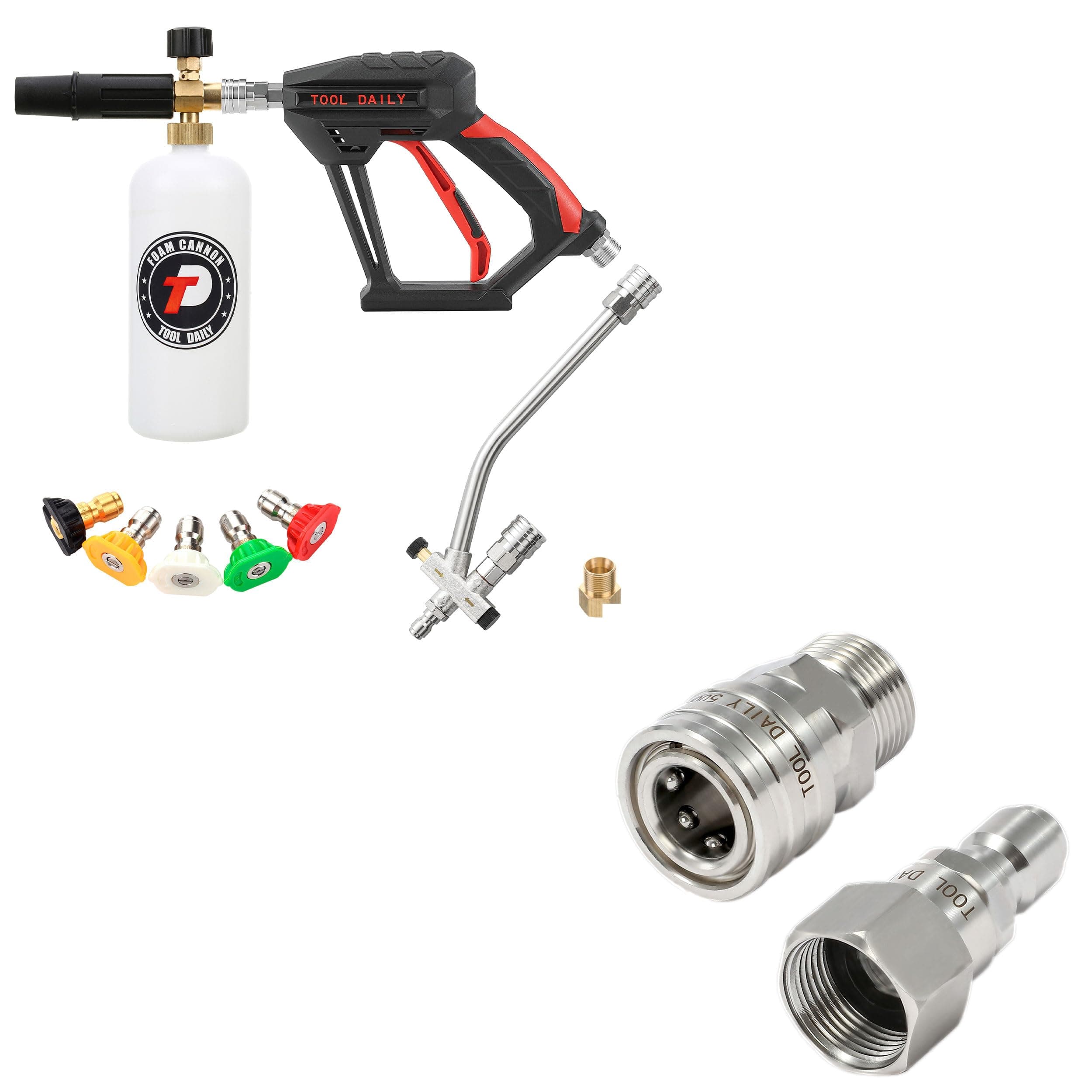 Daily Short Pressure Washer Gun with Foam Cannon Set