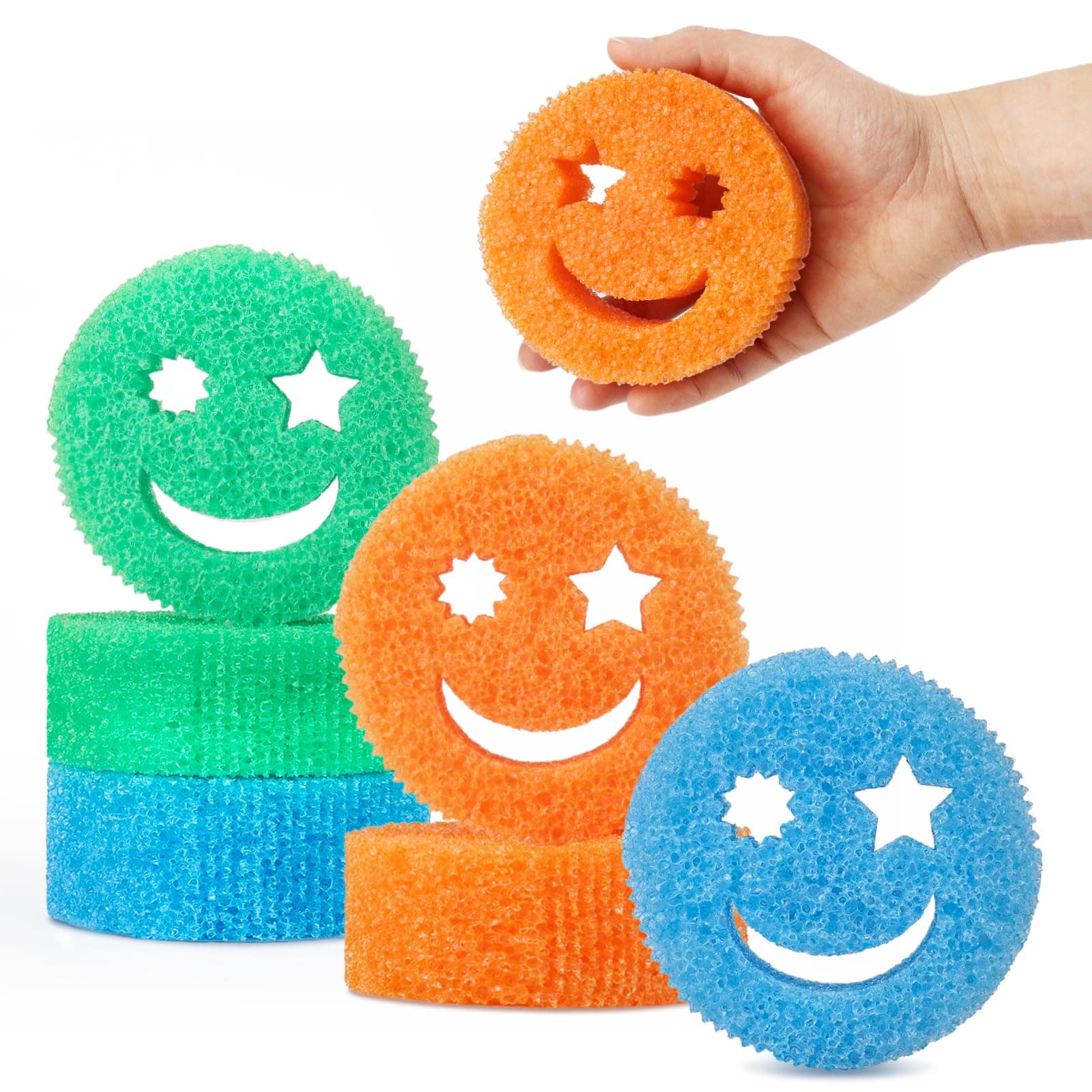 Scratch-Free Multipurpose Dish Sponges for Kitchen & Bathroom - BPA Free & Polymer Foam