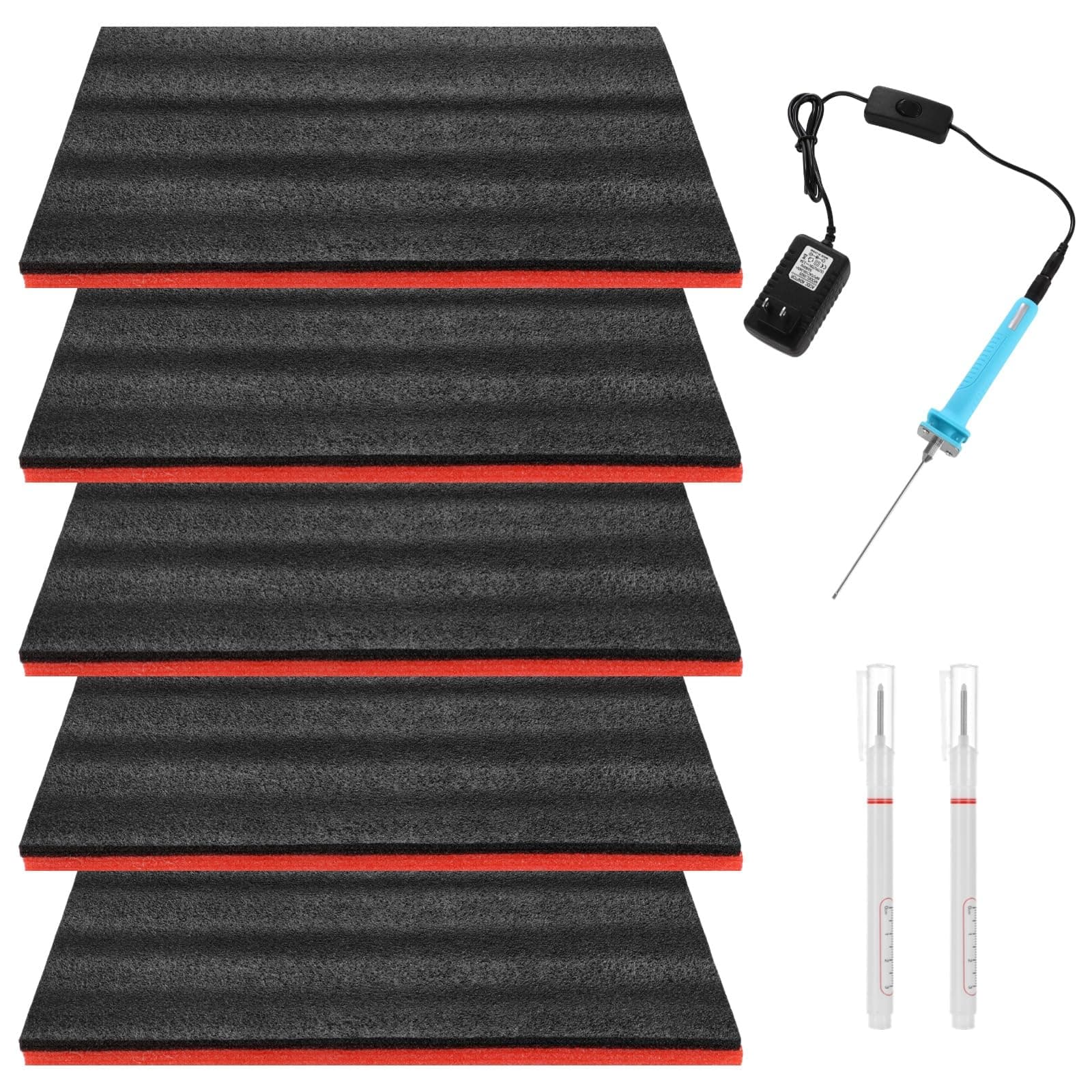 Homaisson Tool Box Foam Sets for Mechanic Storage - 5 Liners, 1 Cutter, 2 Markers, Adjustable Organizers, Non-Slip Mats, 18.1x11.8x1"  

Homaisson Tool Box Foam Sets for Home Workshop - 5 Liners, 1 Cutter, 2 Markers, Adjustable Organizers, Non-Slip M