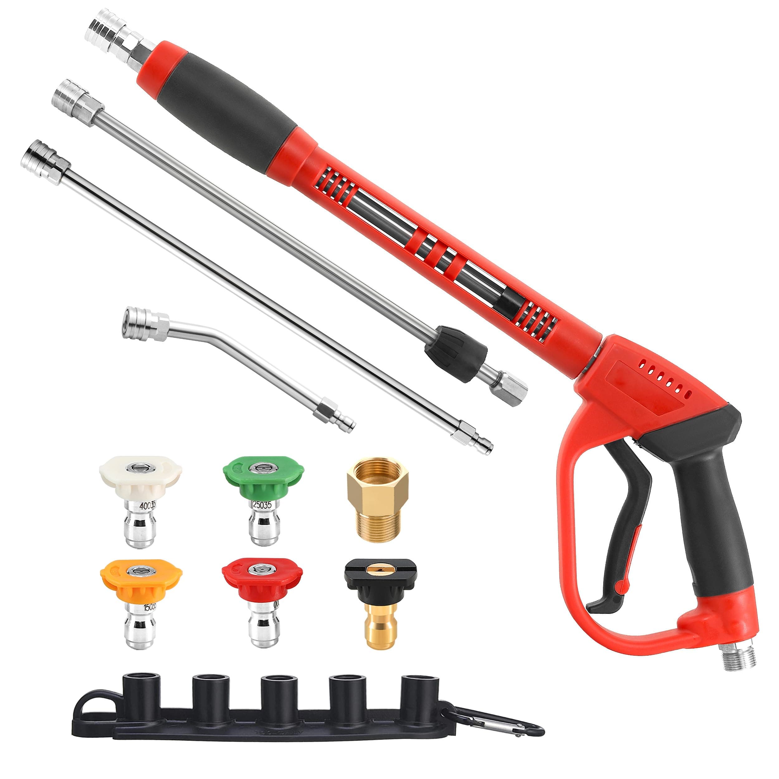 Tool Daily 17 Inch Pressure Washer Gun with 30° Wand, 4000 PSI Power Washer Extension