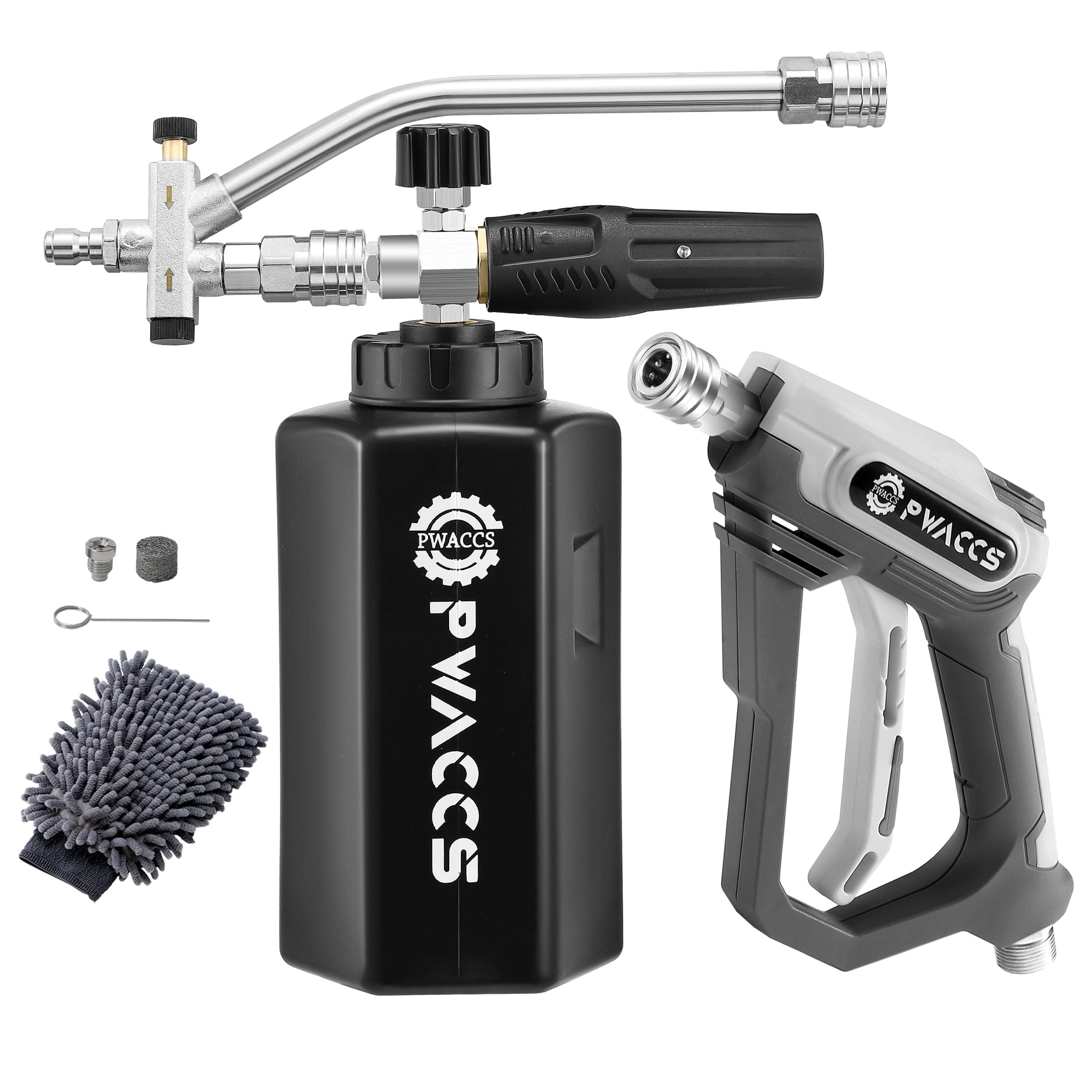PWACCS 4000 PSI Pressure Washer Foam Gun with Dual Tips and Quick Connect