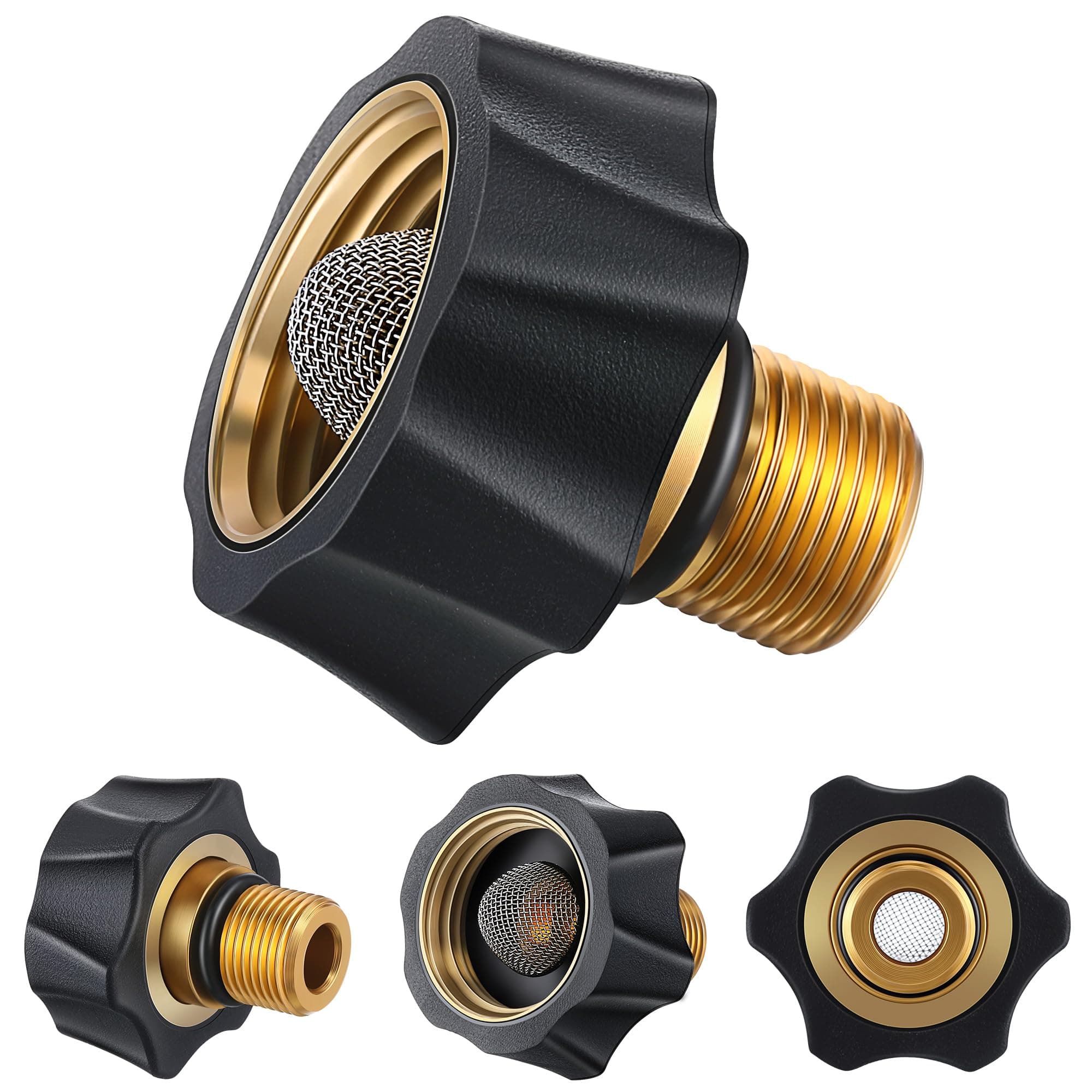 Simpson 1 Pack 3/4" Female to 3/8" Male Hose Adapter for Pressure Washer (Compatible with 7112362)
