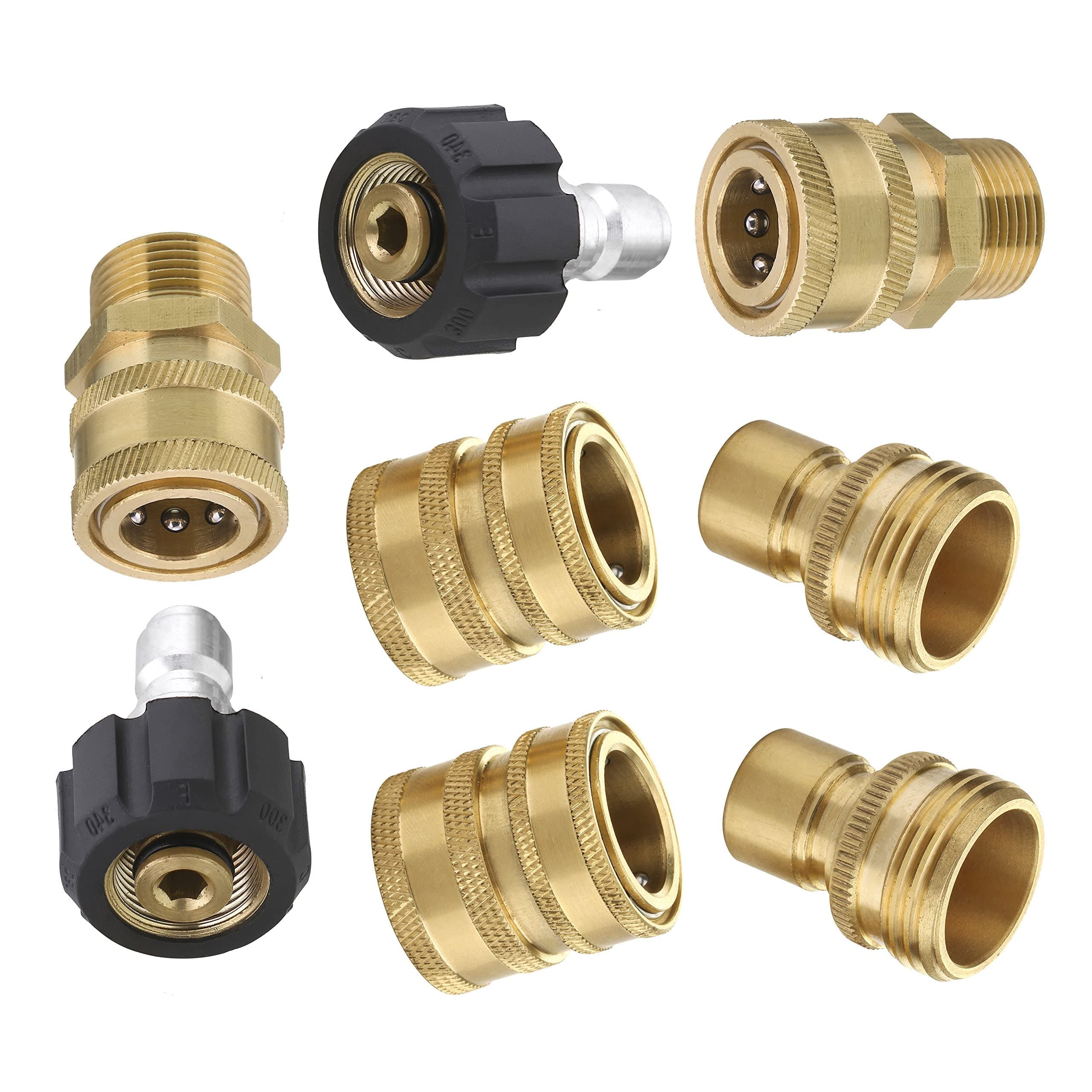 M MINGLE Ultimate Pressure Washer Adapter Set, 8-Pack