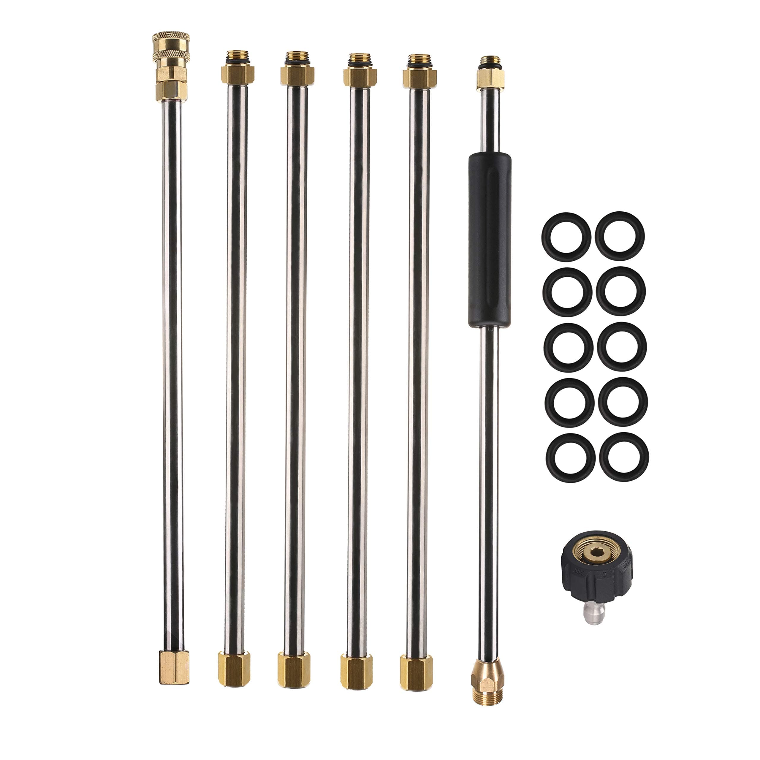 Pressure Washer Extension Wand for Daily Use, 90 Inch Power Washer Lance, 1/4 Inch Quick Connect, M22, 4000 PSI