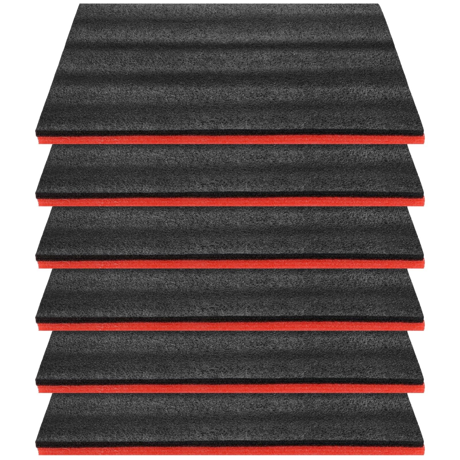 18x12x1 Inch Non-Slip EPE Toolbox Liner Mats for Storage Organization
| Cuttable Tool Shadow Organizer for 6 Pack Tool Box Foam
| 6 Pack 18x12x1 Inch Foam Inserts for Cases - Non-Slip EPE Toolbox Liner Mats