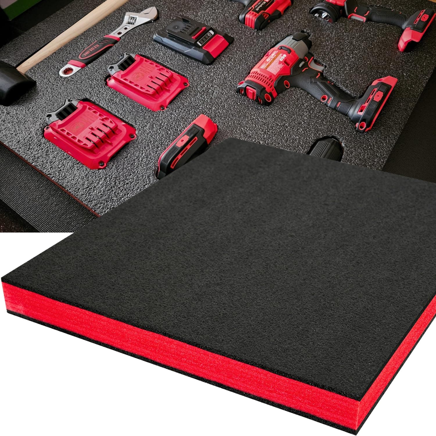 Kaizen Organizer Sheet Tool Box Foam 1PC 18x12x2 Inch Foam Inserts for Cases
| Polyethylene Storage Sheets for Toolbox Hard Case Tool Box Foam 1PC 18x12x2 Inch
| Tool Shadow Insert Tool Box Foam 1PC 18x12x2 Inch for Cases