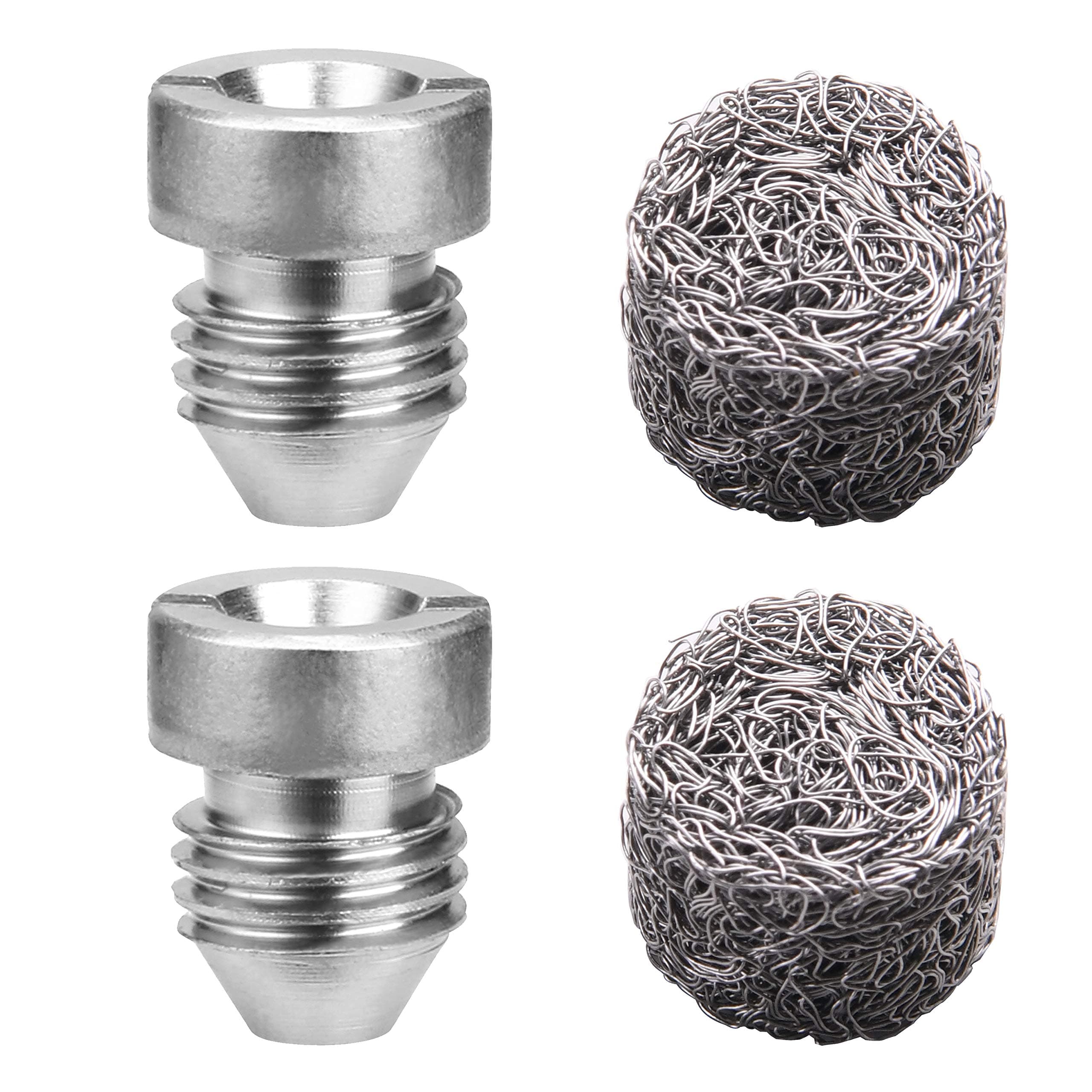 Tool Daily 1.1 mm Orifice Replacement Thread Nozzle and Mesh Filter for Foam Cannon and Foam Maker, 3000 PSI for Car Wash and Detailing